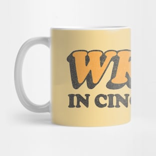 WKRP In Cincinnati Vintage-Style Faded Tribute Logo Mug